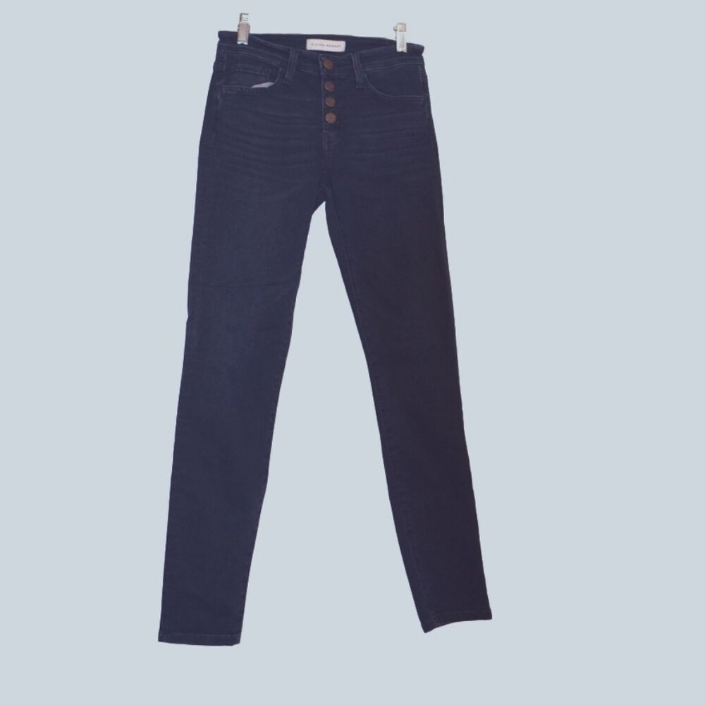 Flying Monkey Jeans Dark Blue Buttons Fastener Stretch Soft fabric Women 25